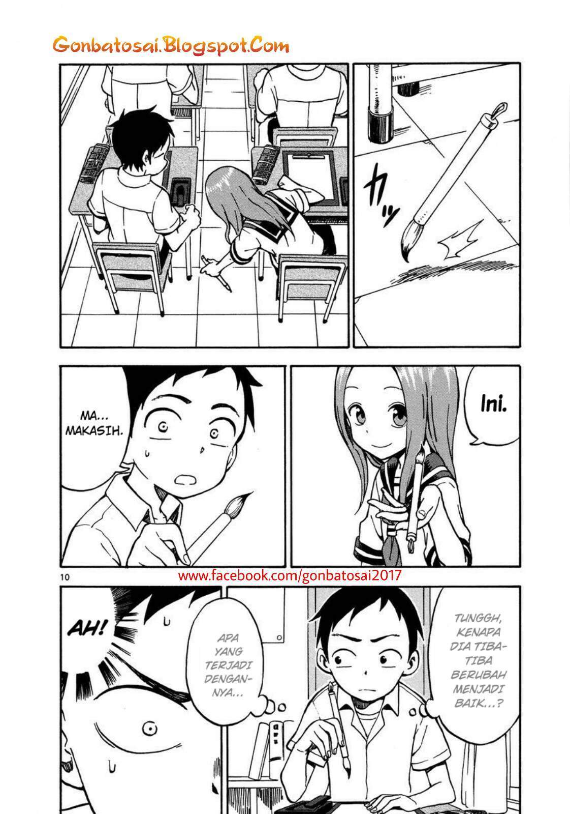 Karakai Jouzu no Takagi-san Chapter 25 Bahasa Indonesia