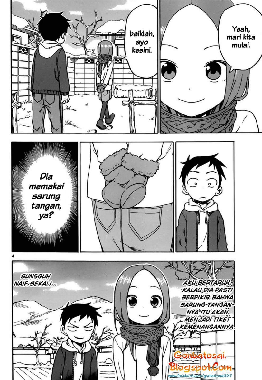 Karakai Jouzu no Takagi-san Chapter 62 Bahasa Indonesia