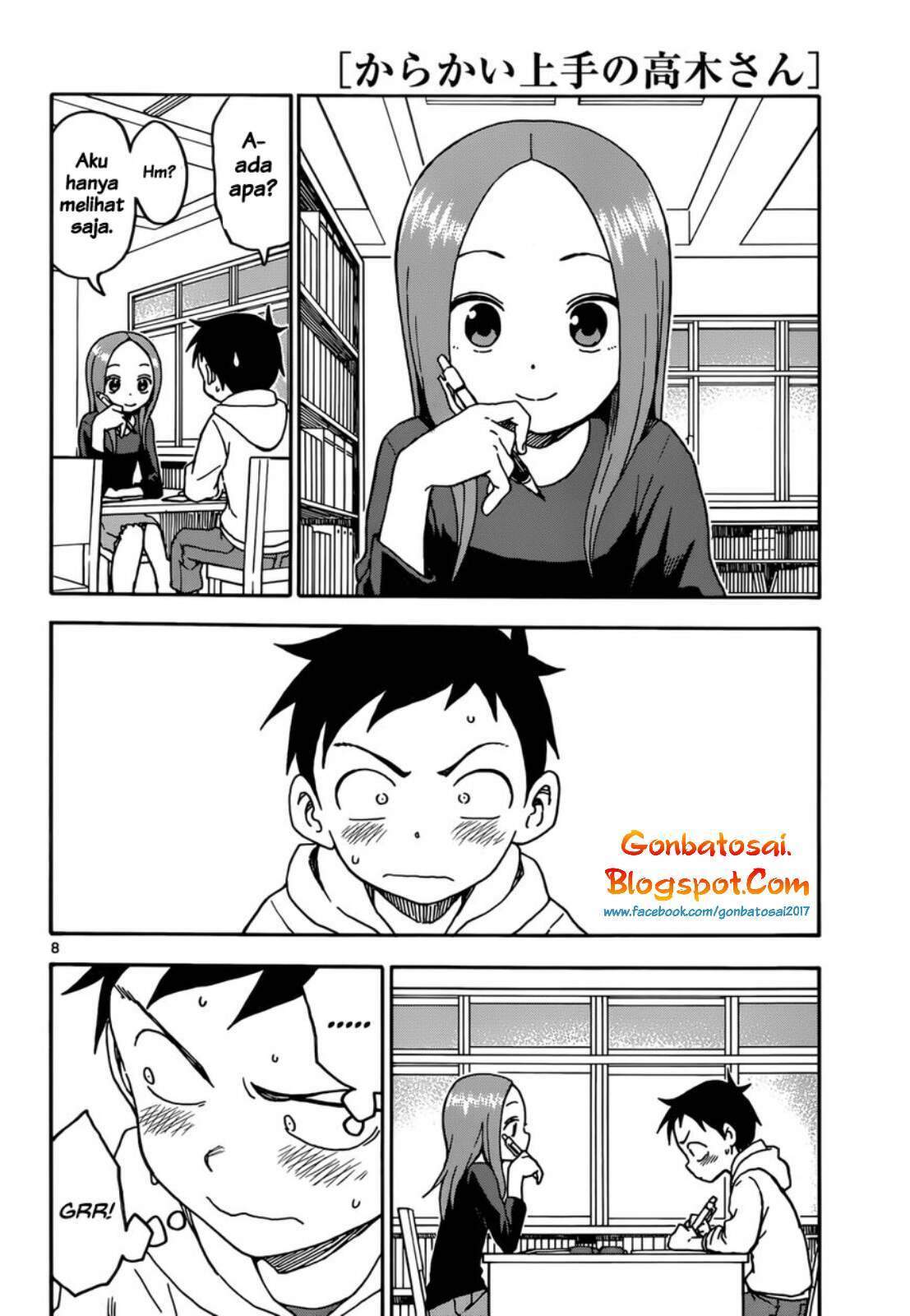 Karakai Jouzu no Takagi-san Chapter 55 Bahasa Indonesia