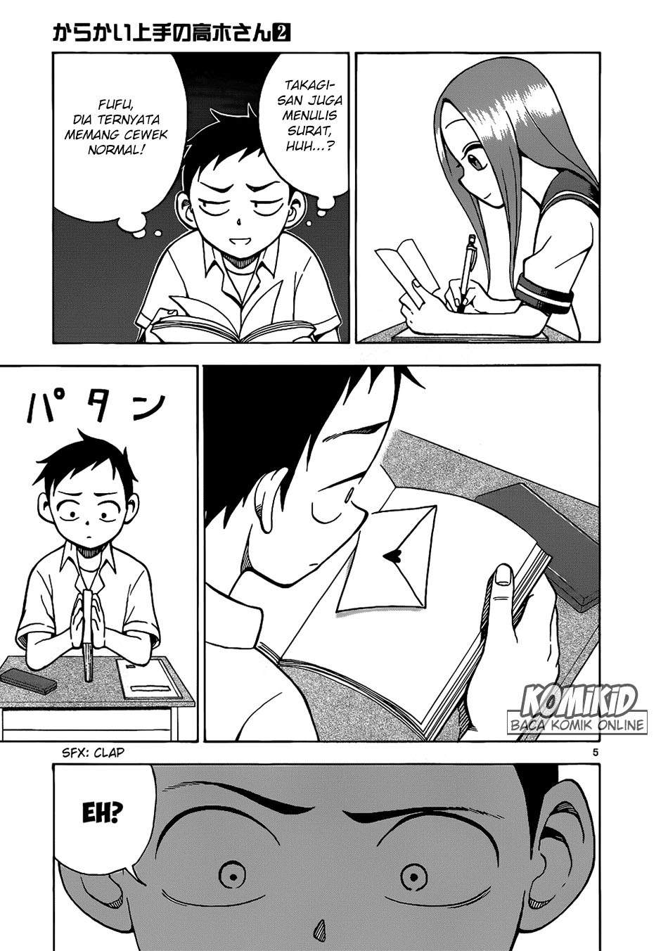 Karakai Jouzu no Takagi-san Chapter 13 Bahasa Indonesia