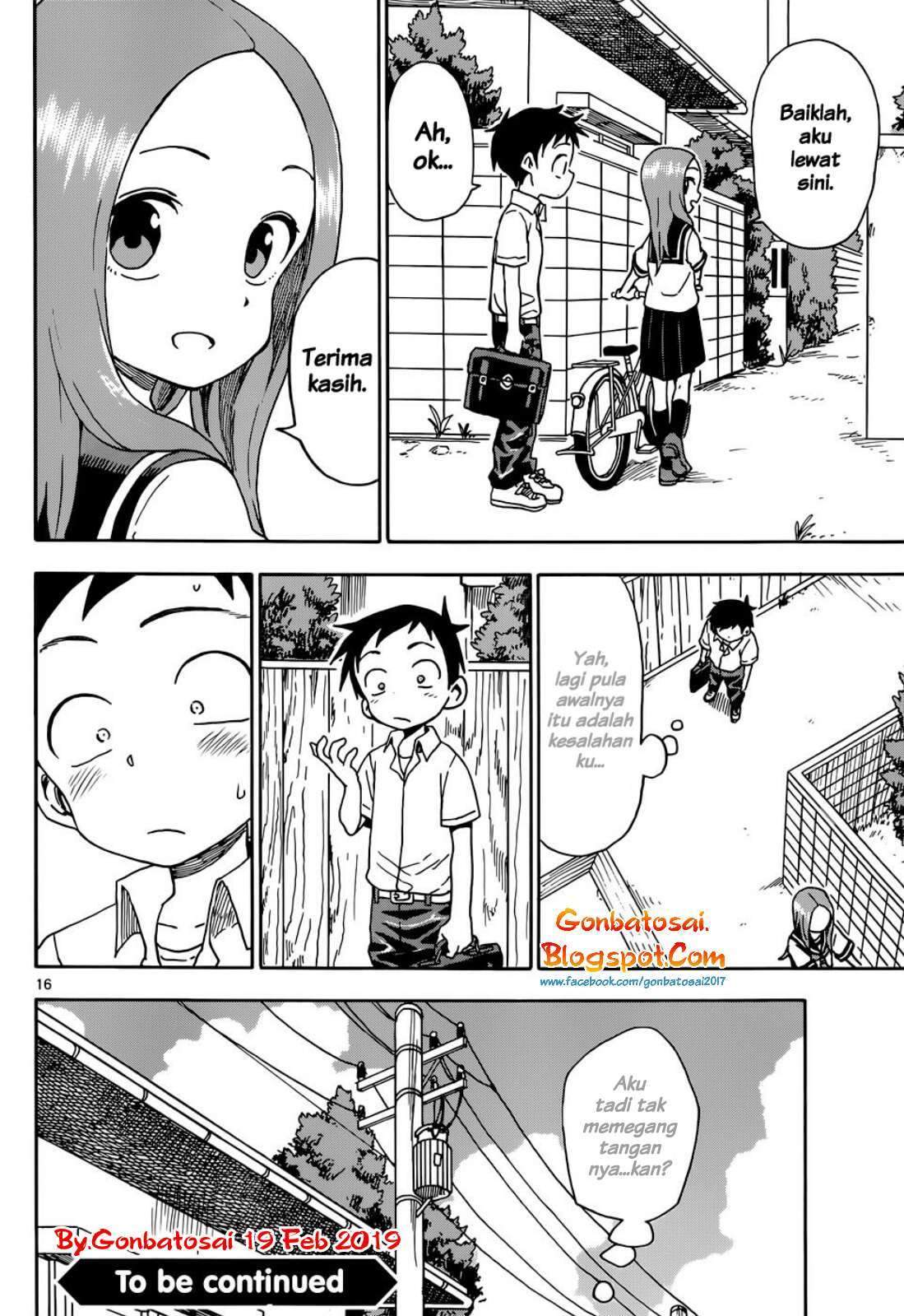 Karakai Jouzu no Takagi-san Chapter 64 Bahasa Indonesia