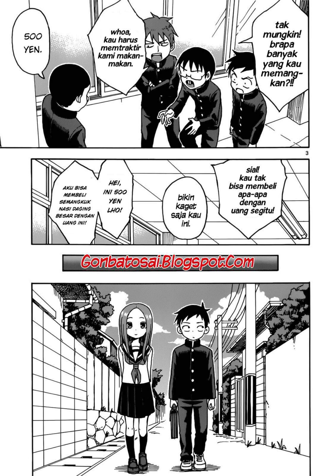 Karakai Jouzu no Takagi-san Chapter 66 Bahasa Indonesia