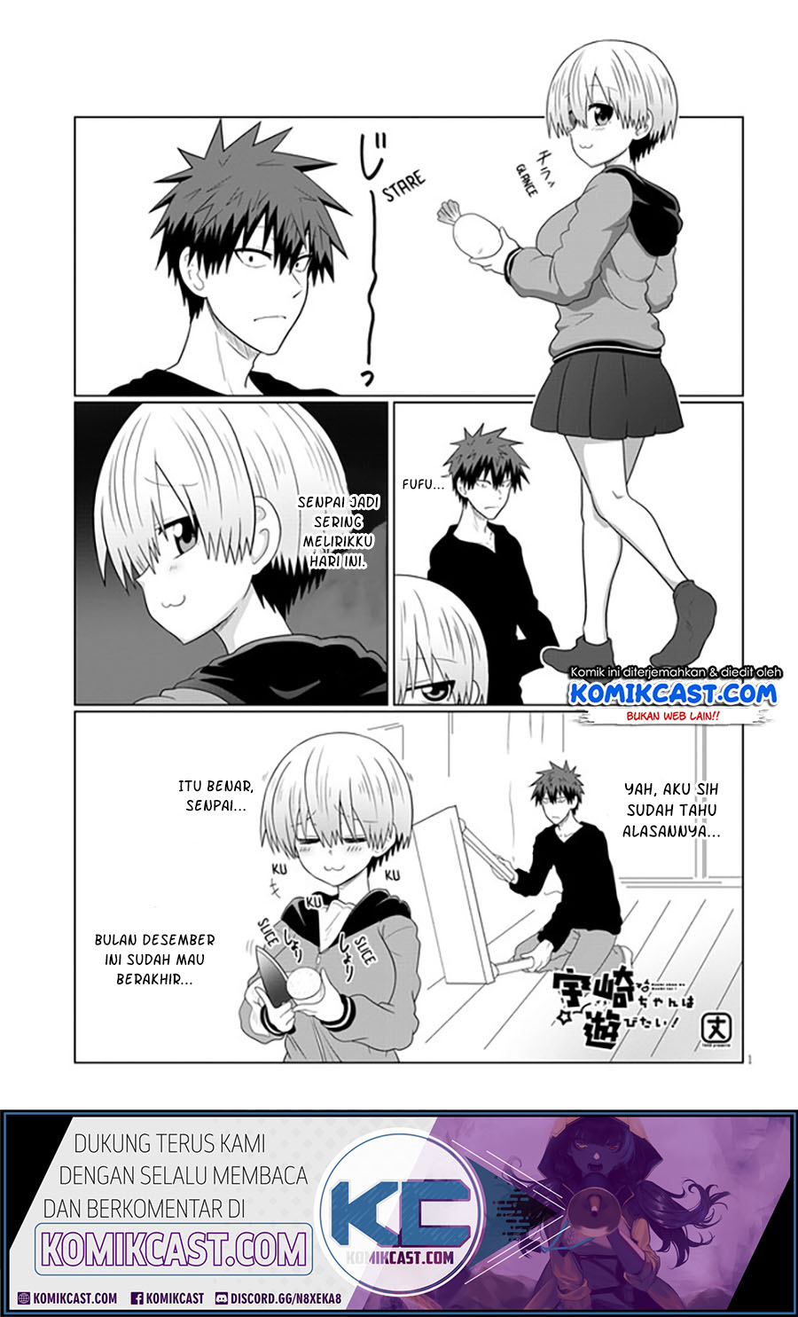 Uzaki-chan wa Asobitai! Chapter 58 Bahasa Indonesia