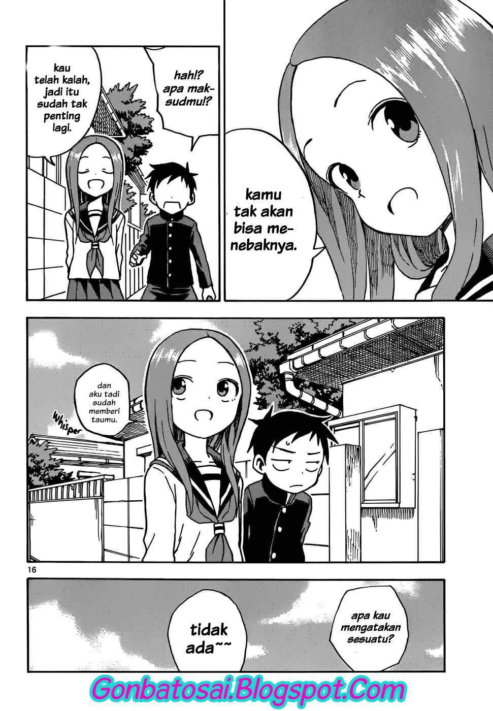 Karakai Jouzu no Takagi-san Chapter 67 Bahasa Indonesia