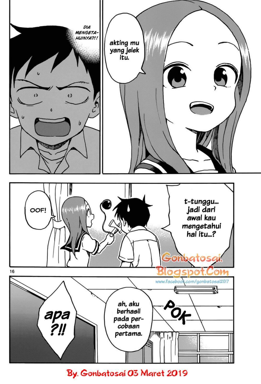 Karakai Jouzu no Takagi-san Chapter 65 Bahasa Indonesia