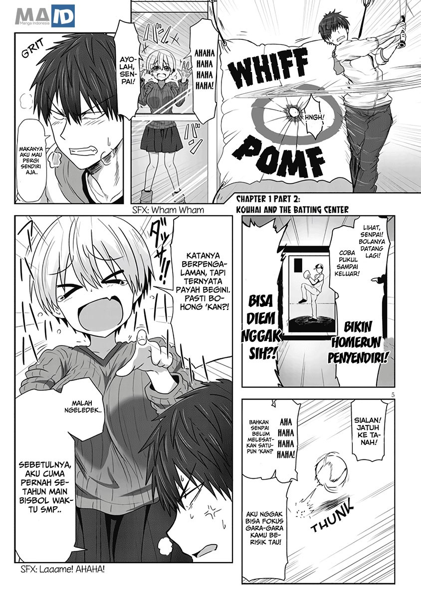 Uzaki-chan wa Asobitai! Chapter 01.2 Bahasa Indonesia