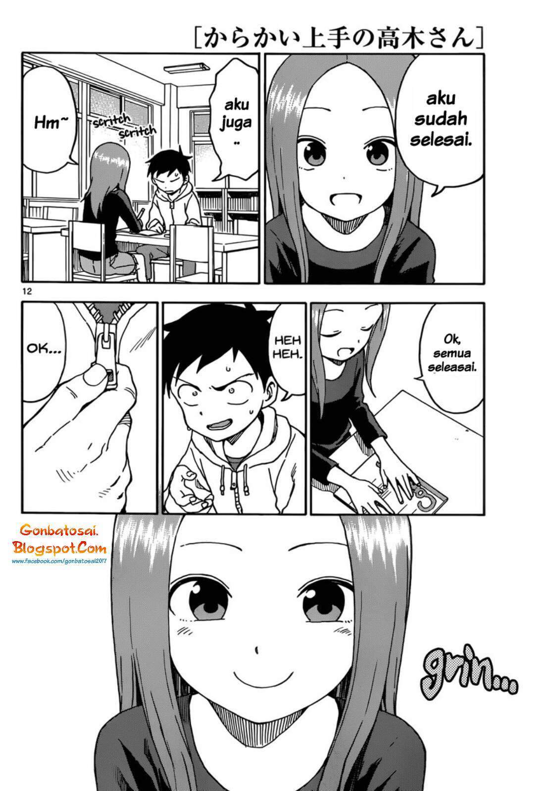 Karakai Jouzu no Takagi-san Chapter 55 Bahasa Indonesia