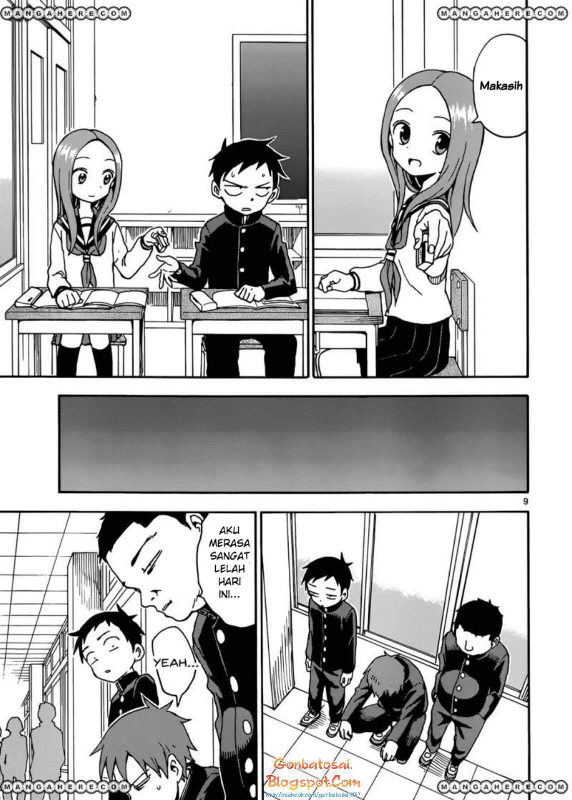 Karakai Jouzu no Takagi-san Chapter 45 Bahasa Indonesia