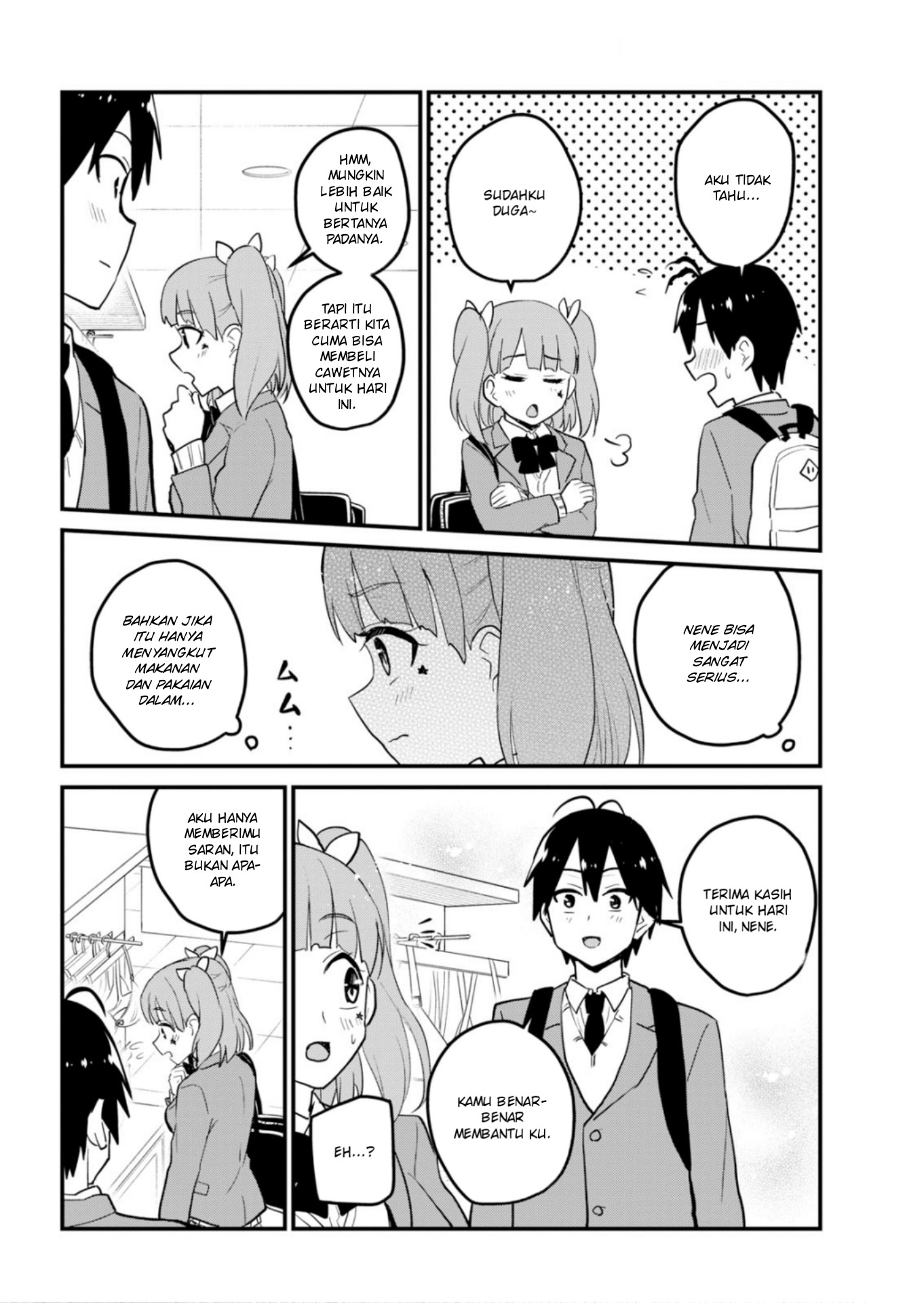 Hajimete no Gal Chapter 89 Bahasa Indonesia