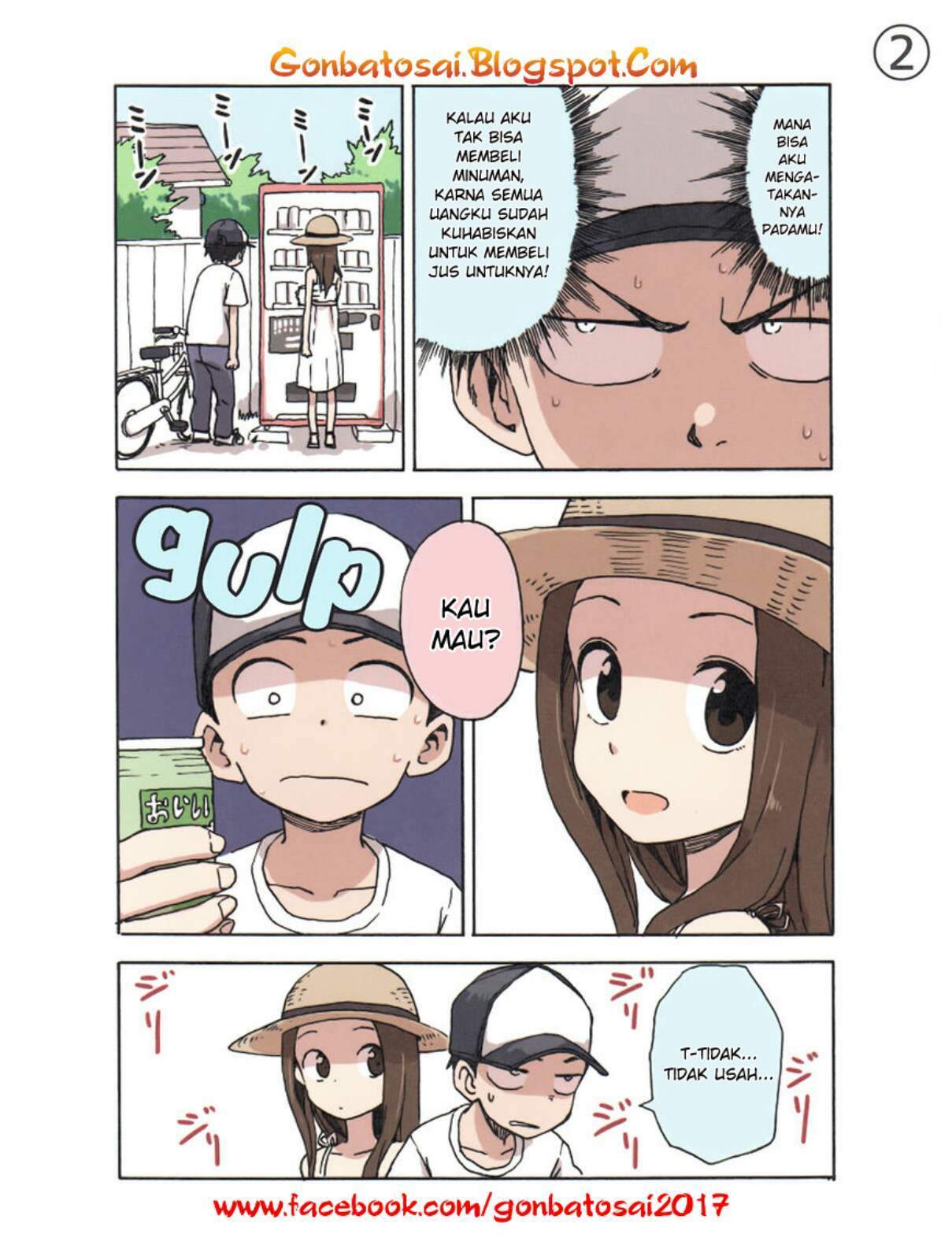 Karakai Jouzu no Takagi-san Chapter 34.5 Bahasa Indonesia