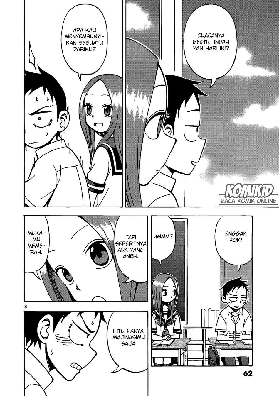 Karakai Jouzu no Takagi-san Chapter 13 Bahasa Indonesia