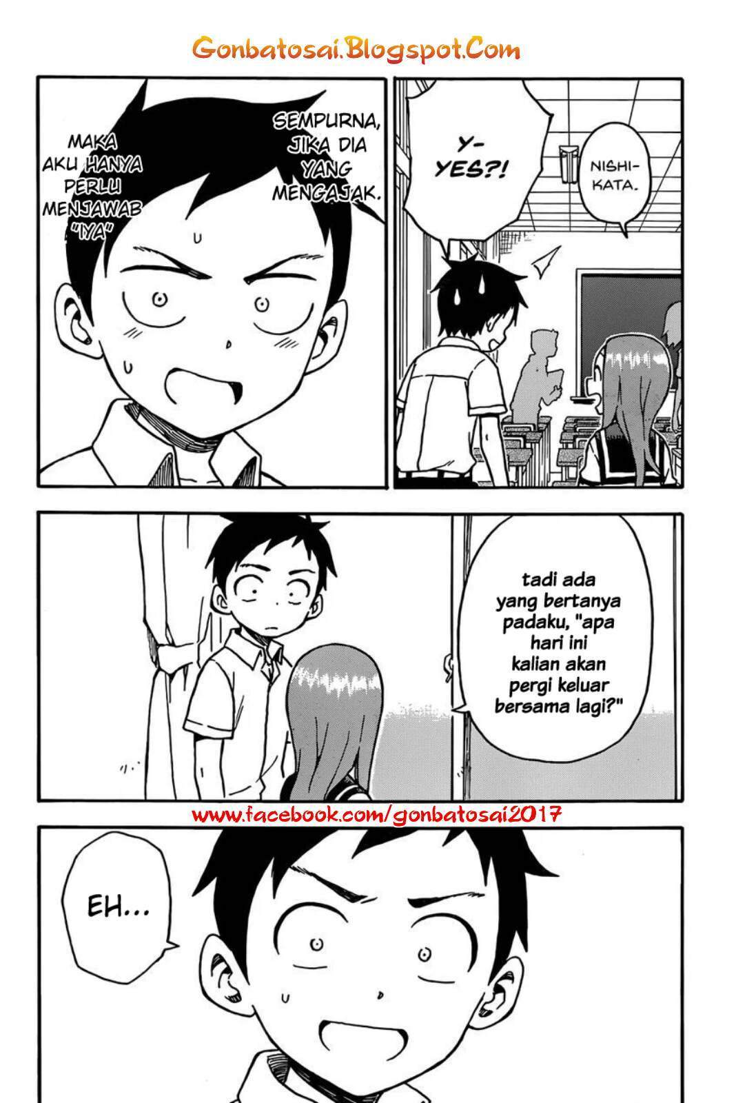 Karakai Jouzu no Takagi-san Chapter 32 Bahasa Indonesia