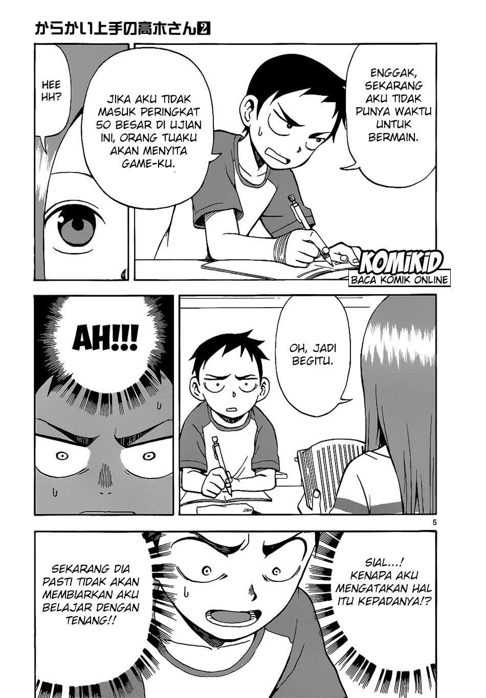 Karakai Jouzu no Takagi-san Chapter 11 Bahasa Indonesia