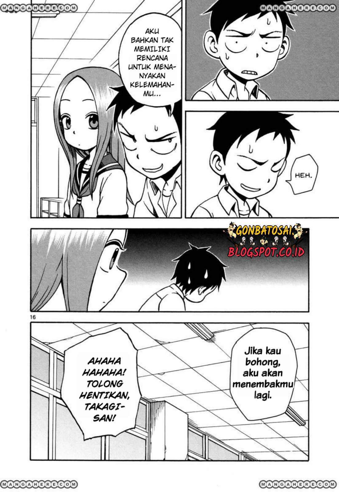 Karakai Jouzu no Takagi-san Chapter 19 Bahasa Indonesia