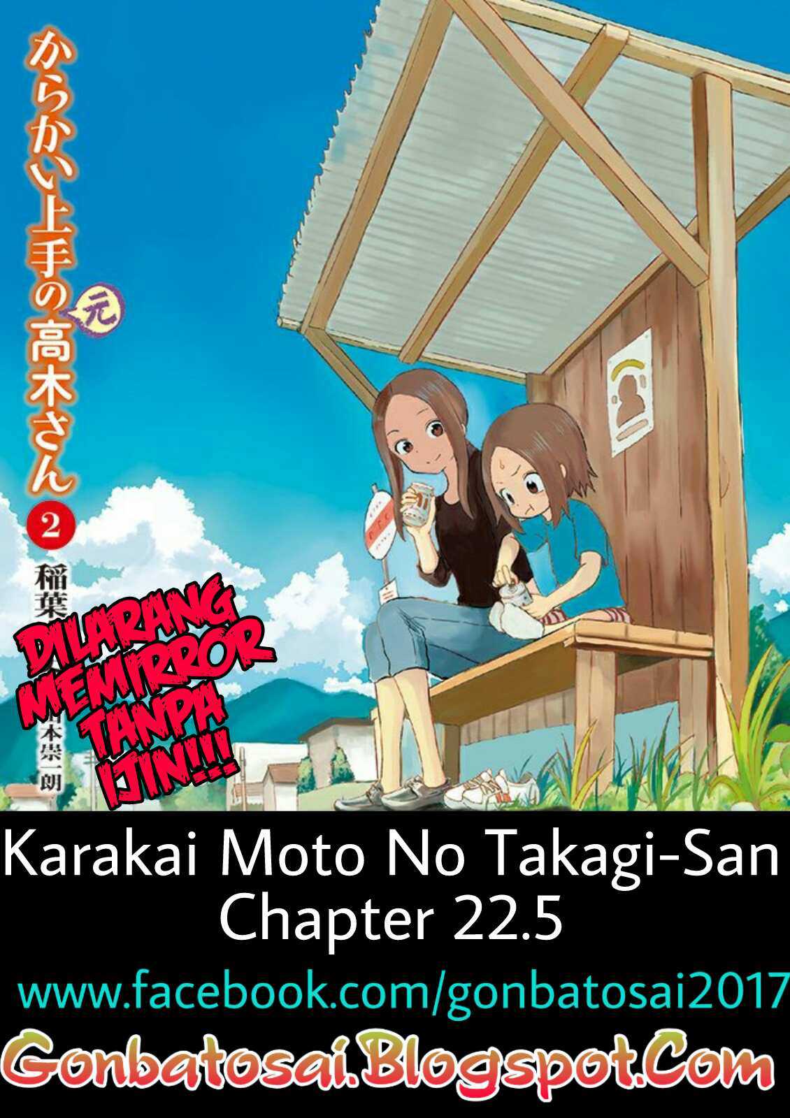 Karakai Jouzu no (Moto) Takagi-san Chapter 22.5 Bahasa Indonesia