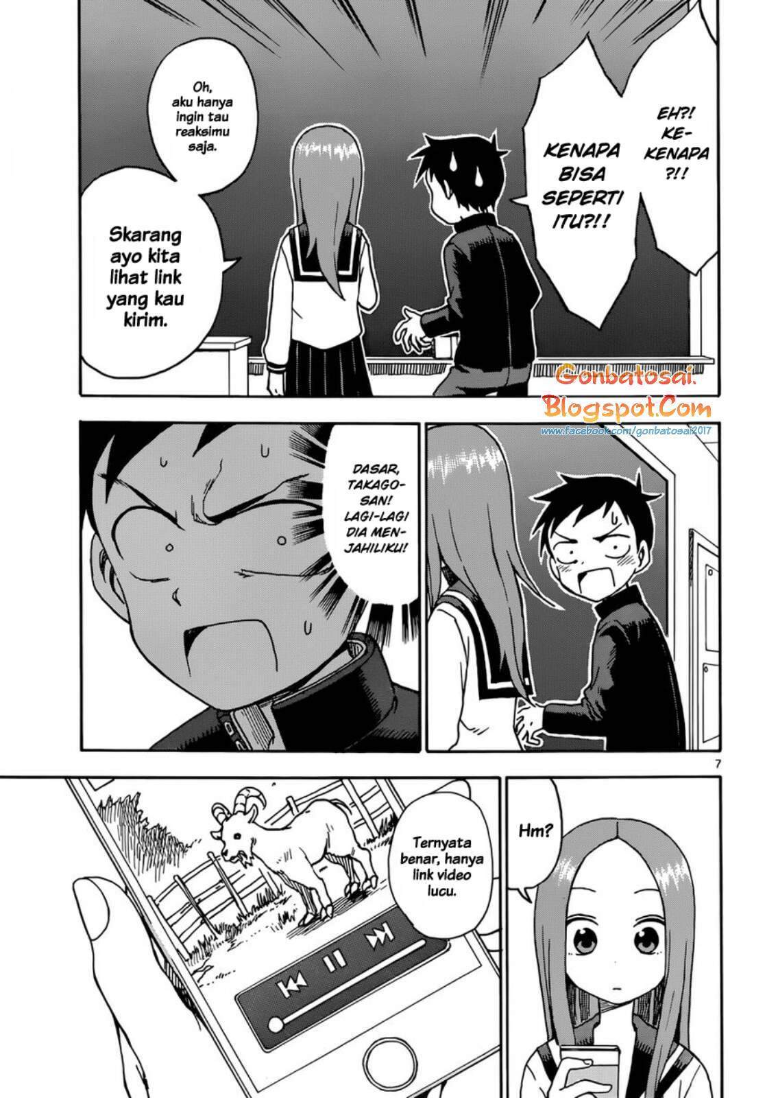 Karakai Jouzu no Takagi-san Chapter 43 Bahasa Indonesia