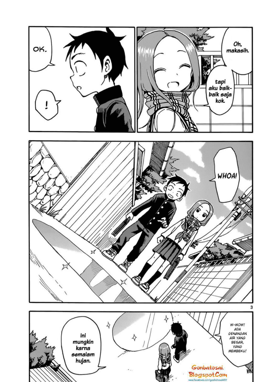 Karakai Jouzu no Takagi-san Chapter 46 Bahasa Indonesia