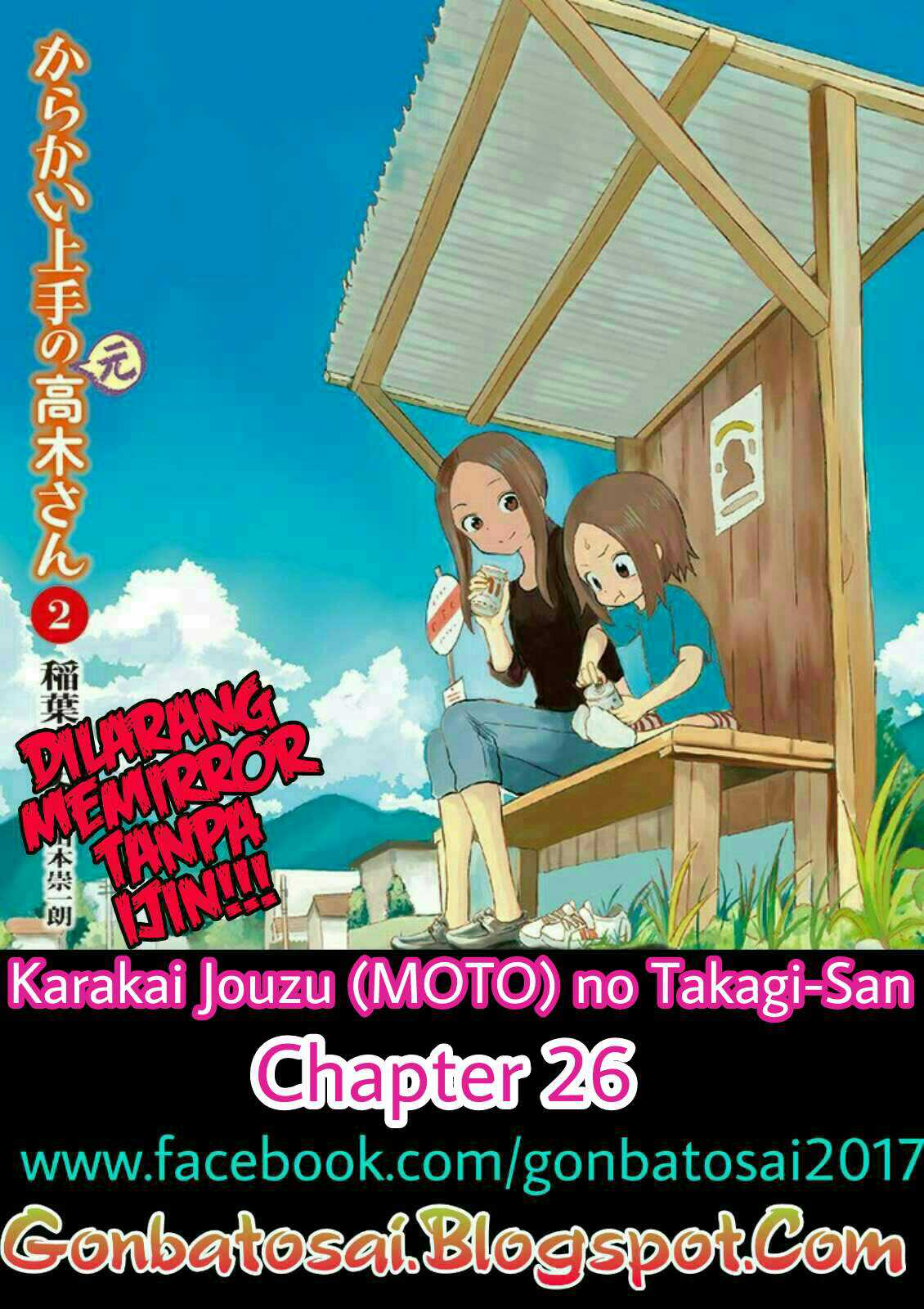 Karakai Jouzu no (Moto) Takagi-san Chapter 26 Bahasa Indonesia