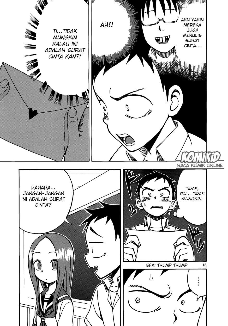 Karakai Jouzu no Takagi-san Chapter 13 Bahasa Indonesia