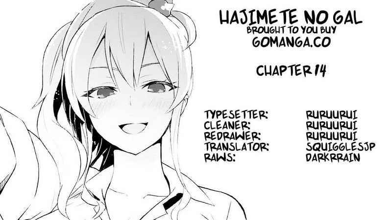 Hajimete no Gal Chapter 14 Bahasa Indonesia