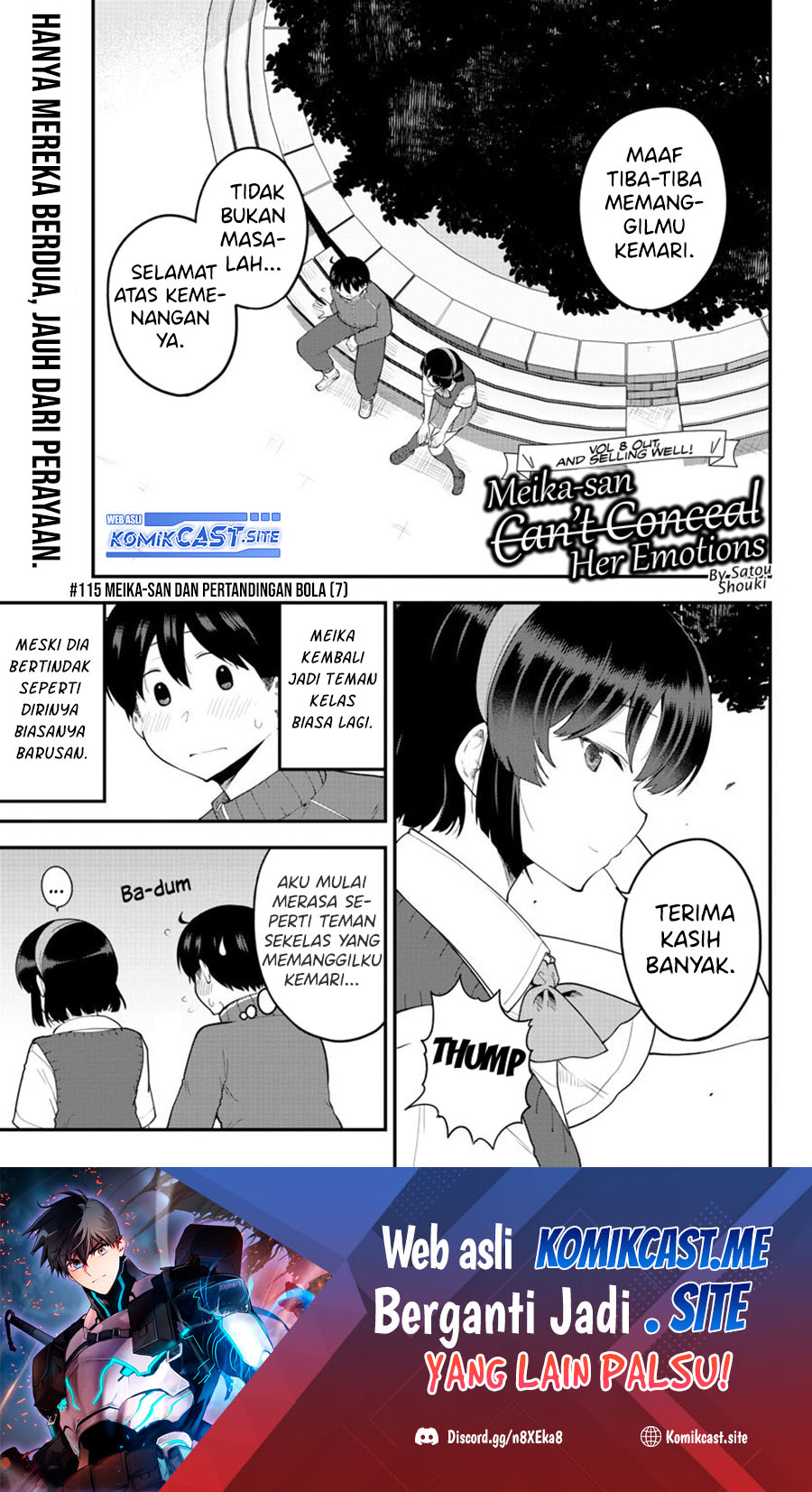 Meika-san Can’t Conceal Her Emotions Chapter 115 Bahasa Indonesia