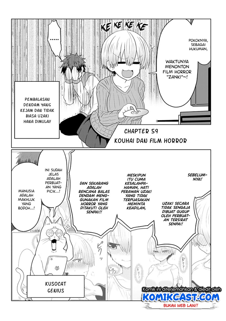 Uzaki-chan wa Asobitai! Chapter 59 Bahasa Indonesia