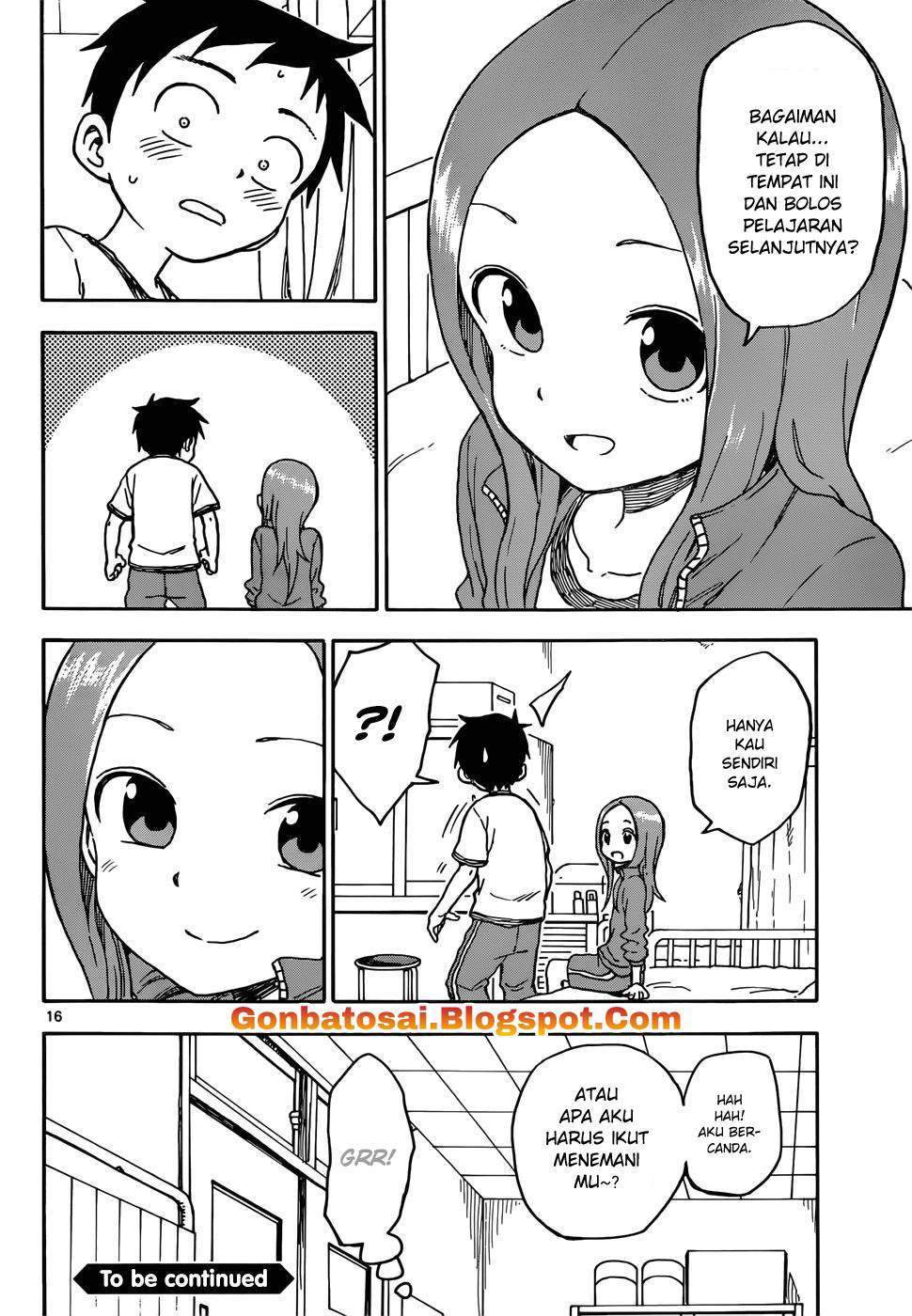 Karakai Jouzu no Takagi-san Chapter 68 Bahasa Indonesia