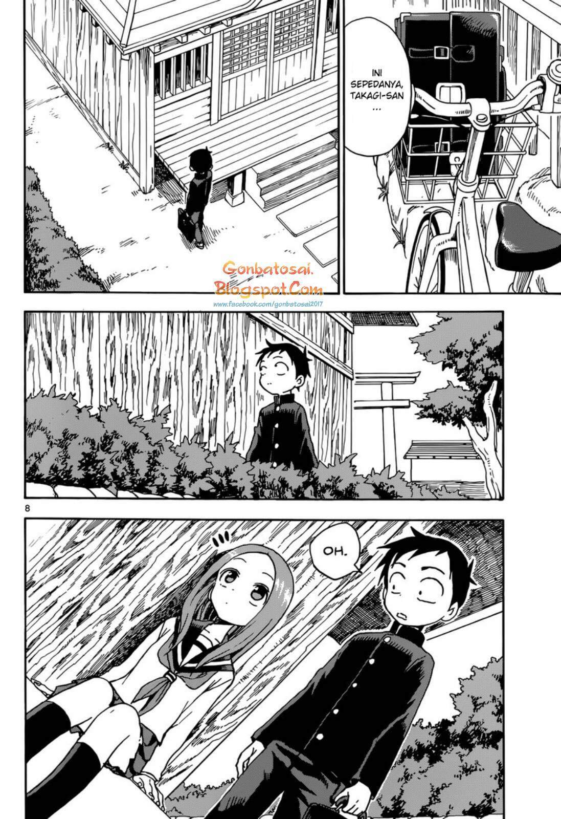 Karakai Jouzu no Takagi-san Chapter 44 Bahasa Indonesia