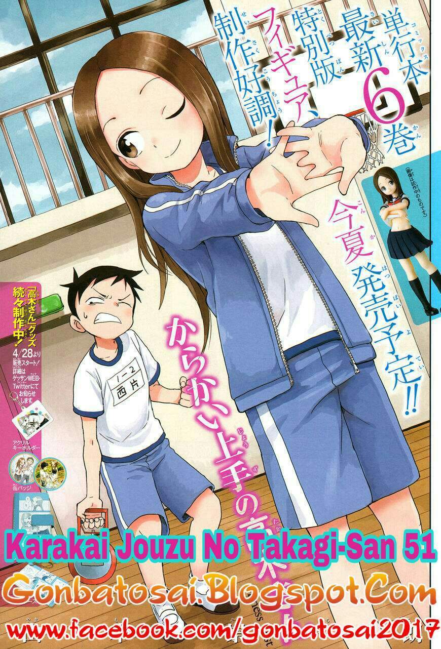 Karakai Jouzu no Takagi-san Chapter 51 Bahasa Indonesia