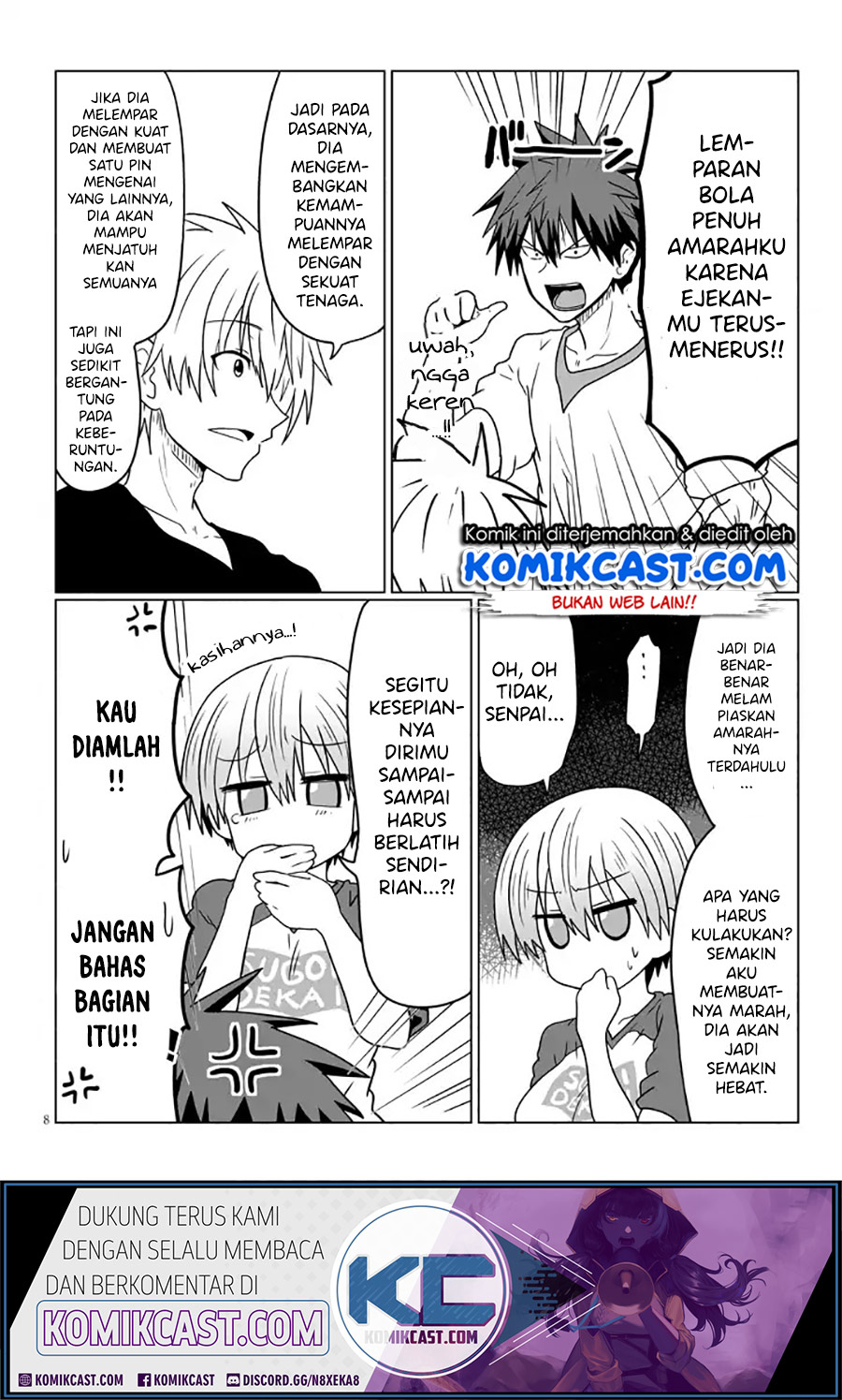 Uzaki-chan wa Asobitai! Chapter 28 Bahasa Indonesia