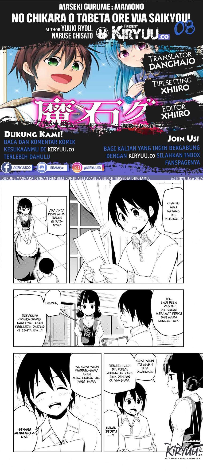 Maseki Gurume: Mamono no Chikara o Tabete Ore wa Saikyou! Chapter 08 Bahasa Indonesia