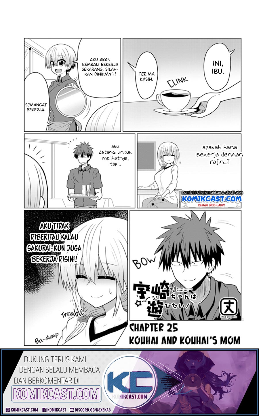 Uzaki-chan wa Asobitai! Chapter 25 Bahasa Indonesia