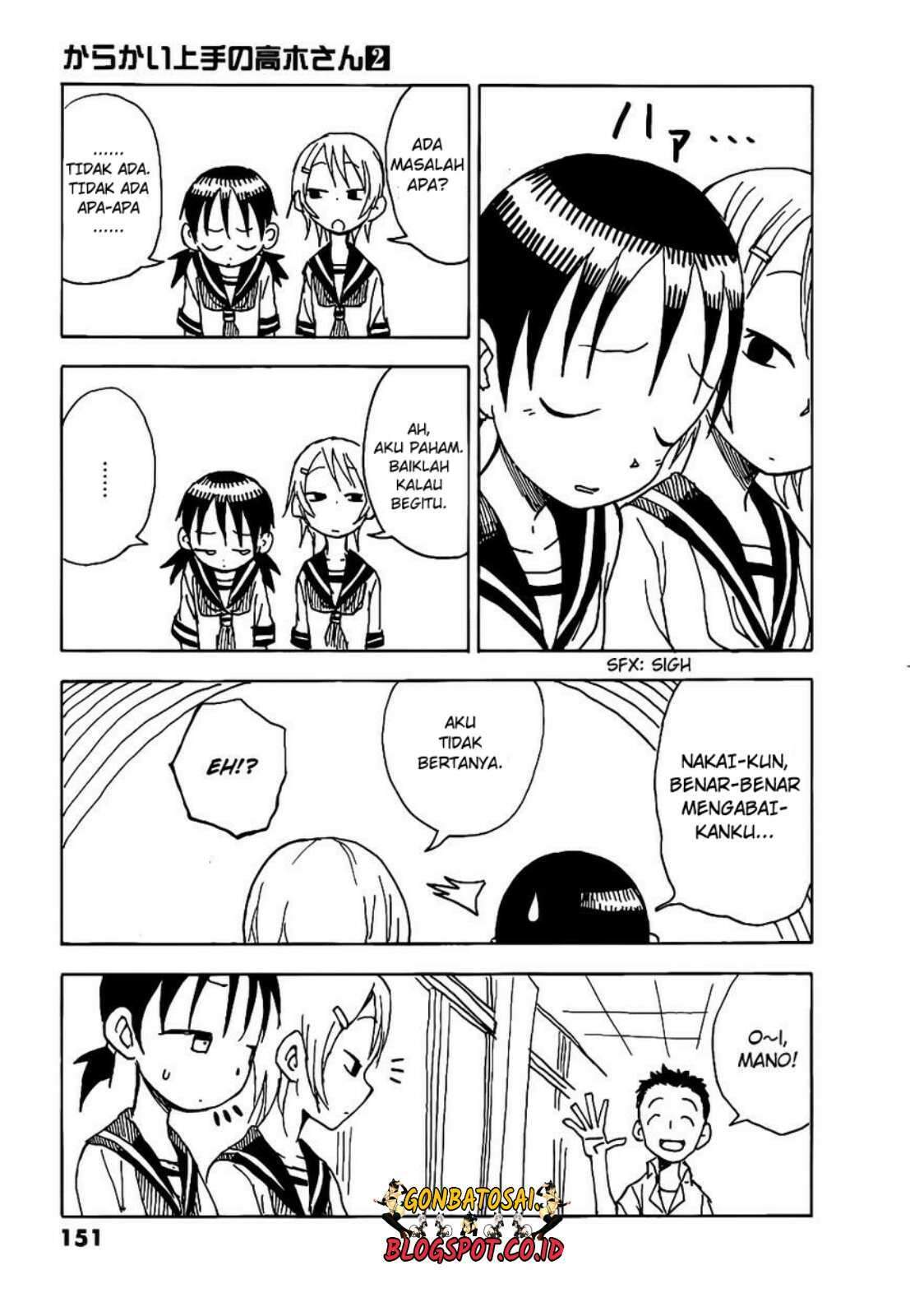 Karakai Jouzu no Takagi-san Chapter 17.5 Bahasa Indonesia