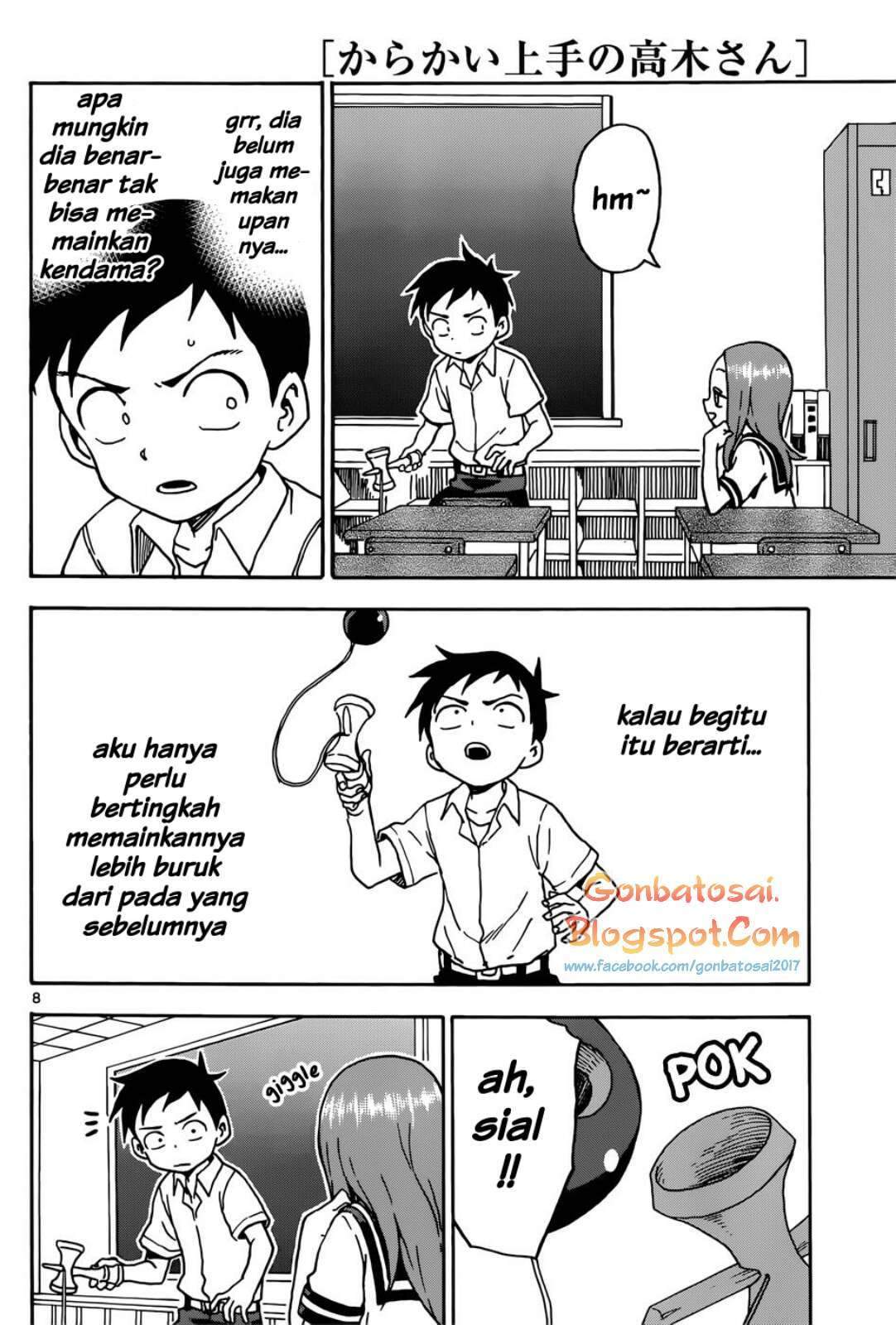 Karakai Jouzu no Takagi-san Chapter 65 Bahasa Indonesia