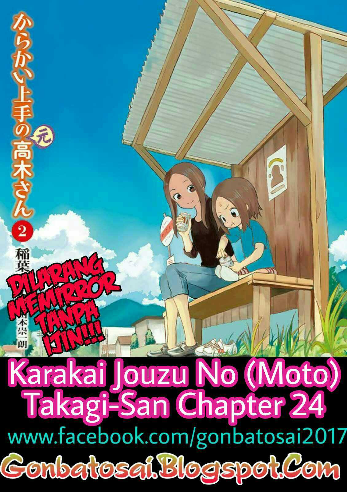 Karakai Jouzu no (Moto) Takagi-san Chapter 24 Bahasa Indonesia