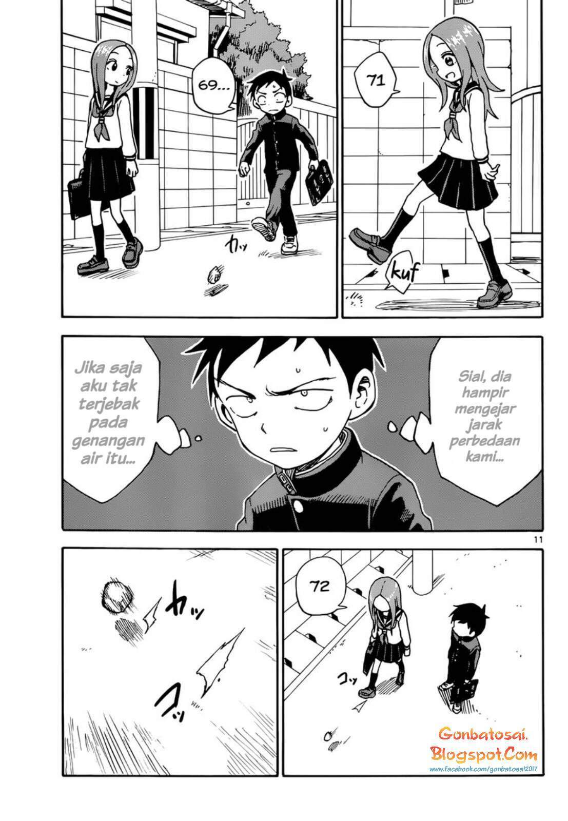 Karakai Jouzu no Takagi-san Chapter 49 Bahasa Indonesia