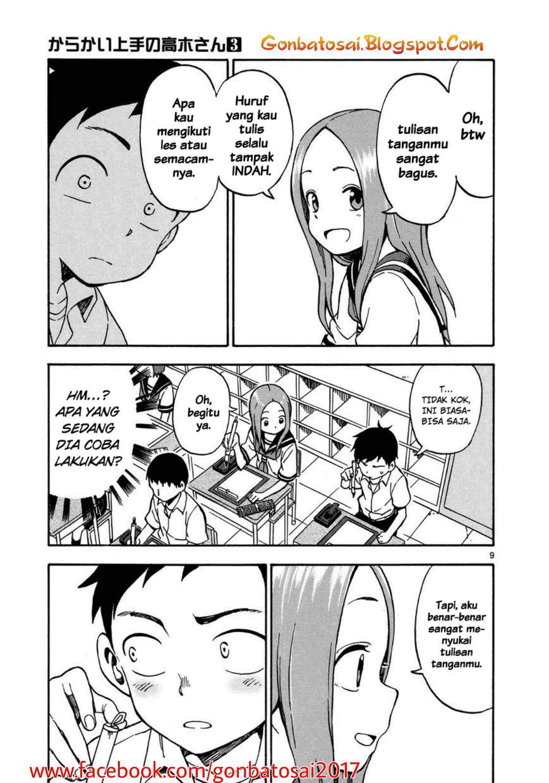 Karakai Jouzu no Takagi-san Chapter 25 Bahasa Indonesia