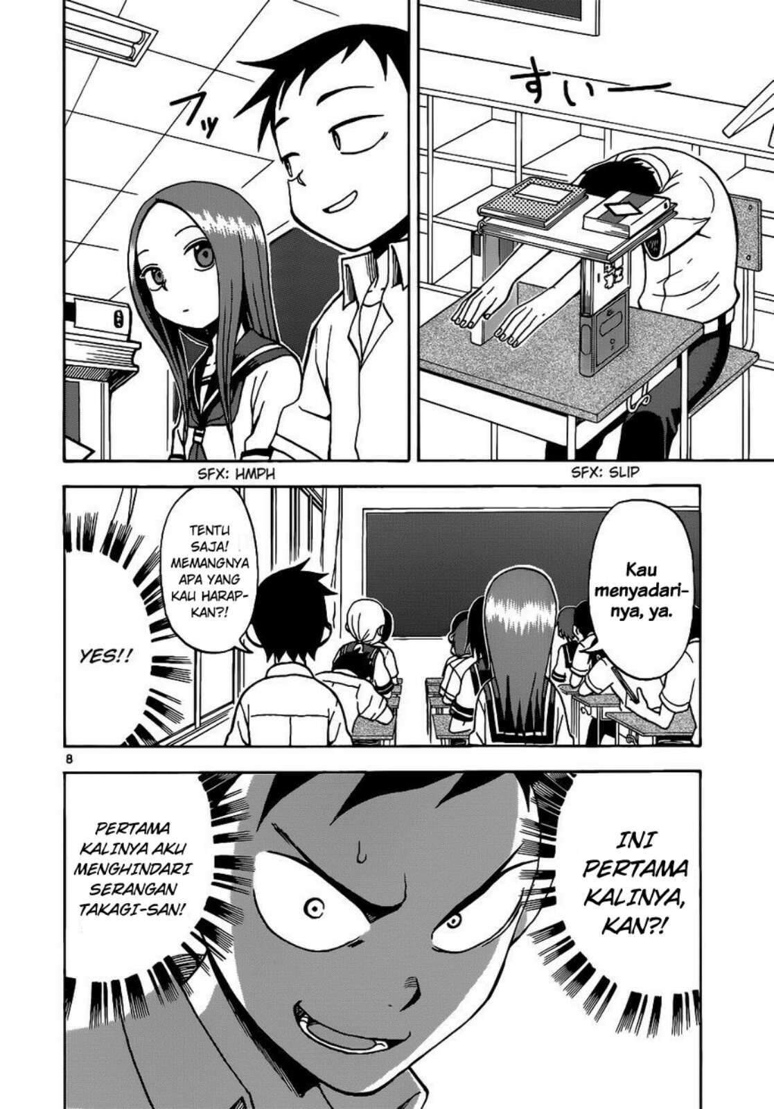 Karakai Jouzu no Takagi-san Chapter 17 Bahasa Indonesia