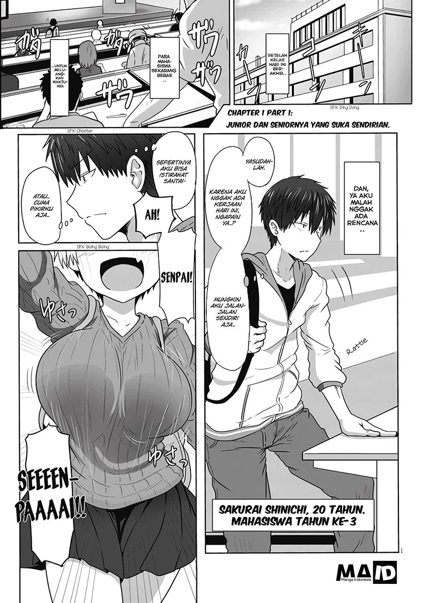 Uzaki-chan wa Asobitai! Chapter 01.1 Bahasa Indonesia