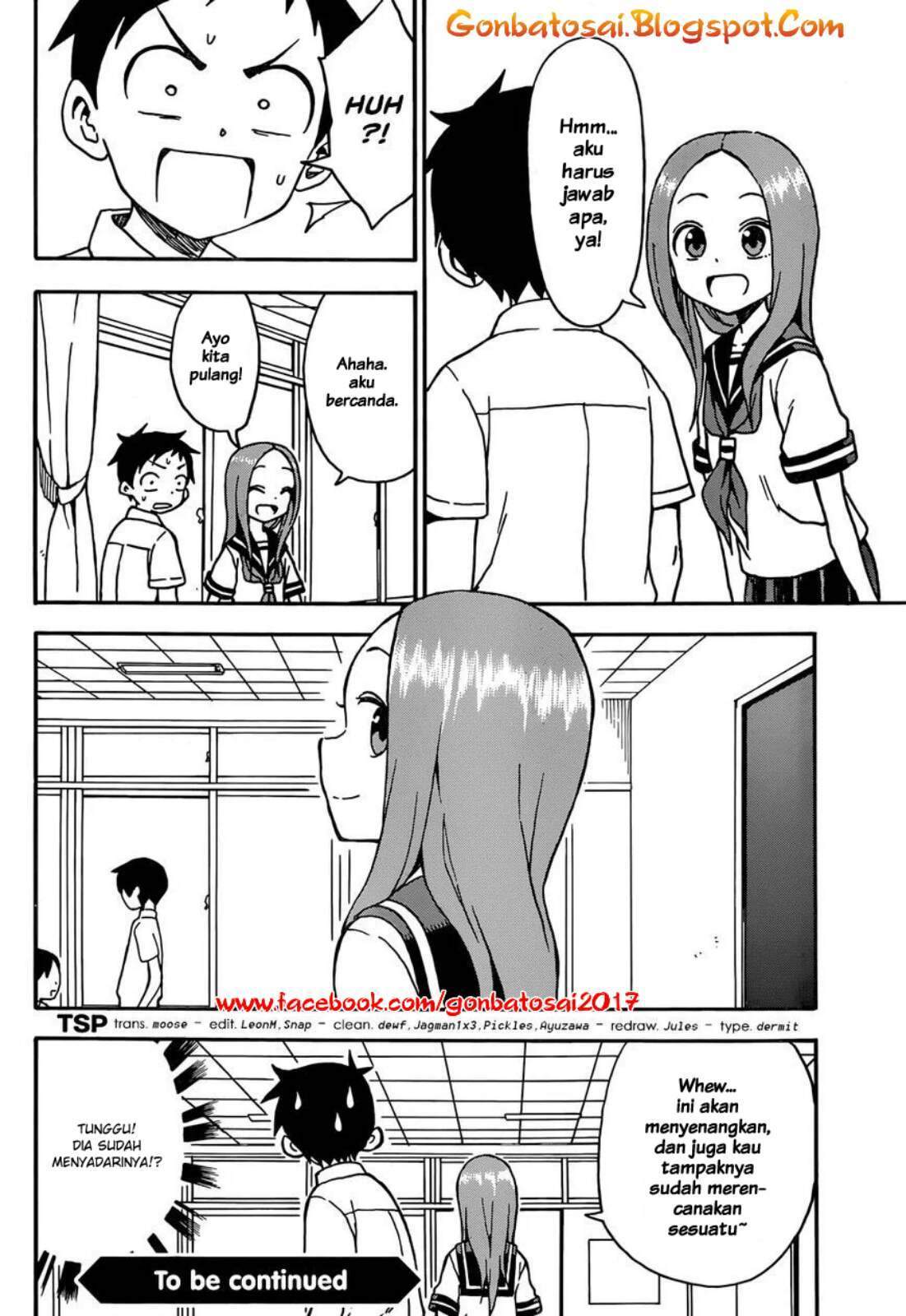 Karakai Jouzu no Takagi-san Chapter 32 Bahasa Indonesia