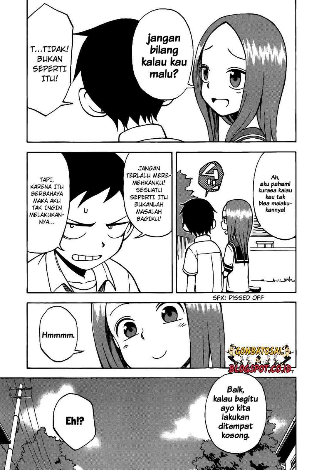 Karakai Jouzu no Takagi-san Chapter 15 Bahasa Indonesia