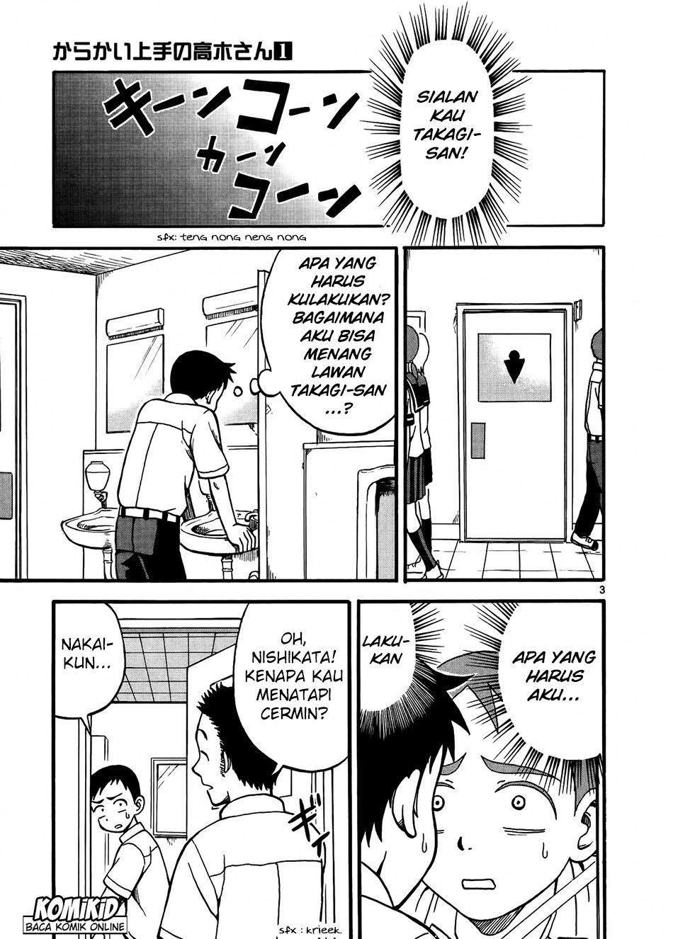 Karakai Jouzu no Takagi-san Chapter 03 Bahasa Indonesia