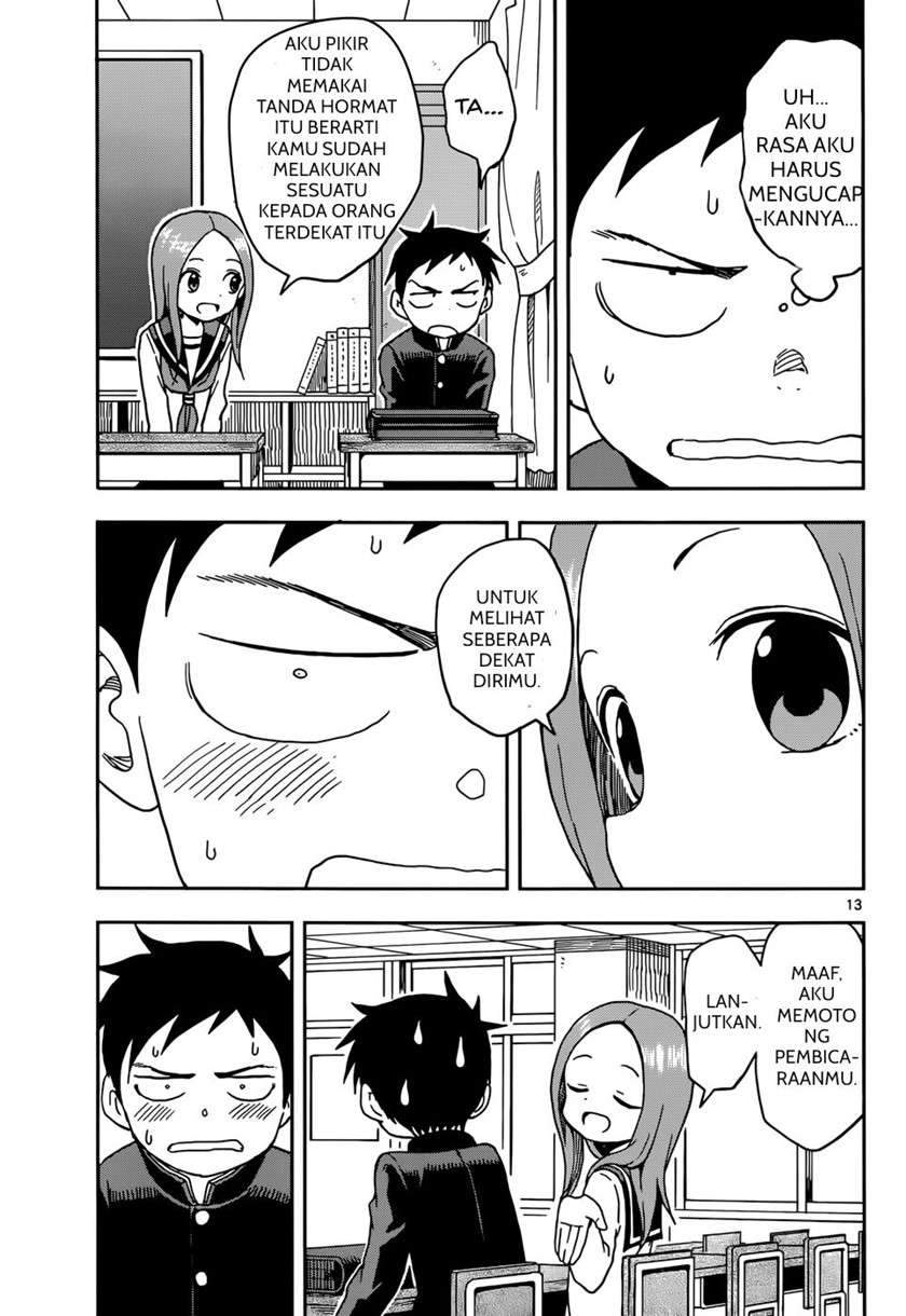 Karakai Jouzu no Takagi-san Chapter 81 Bahasa Indonesia