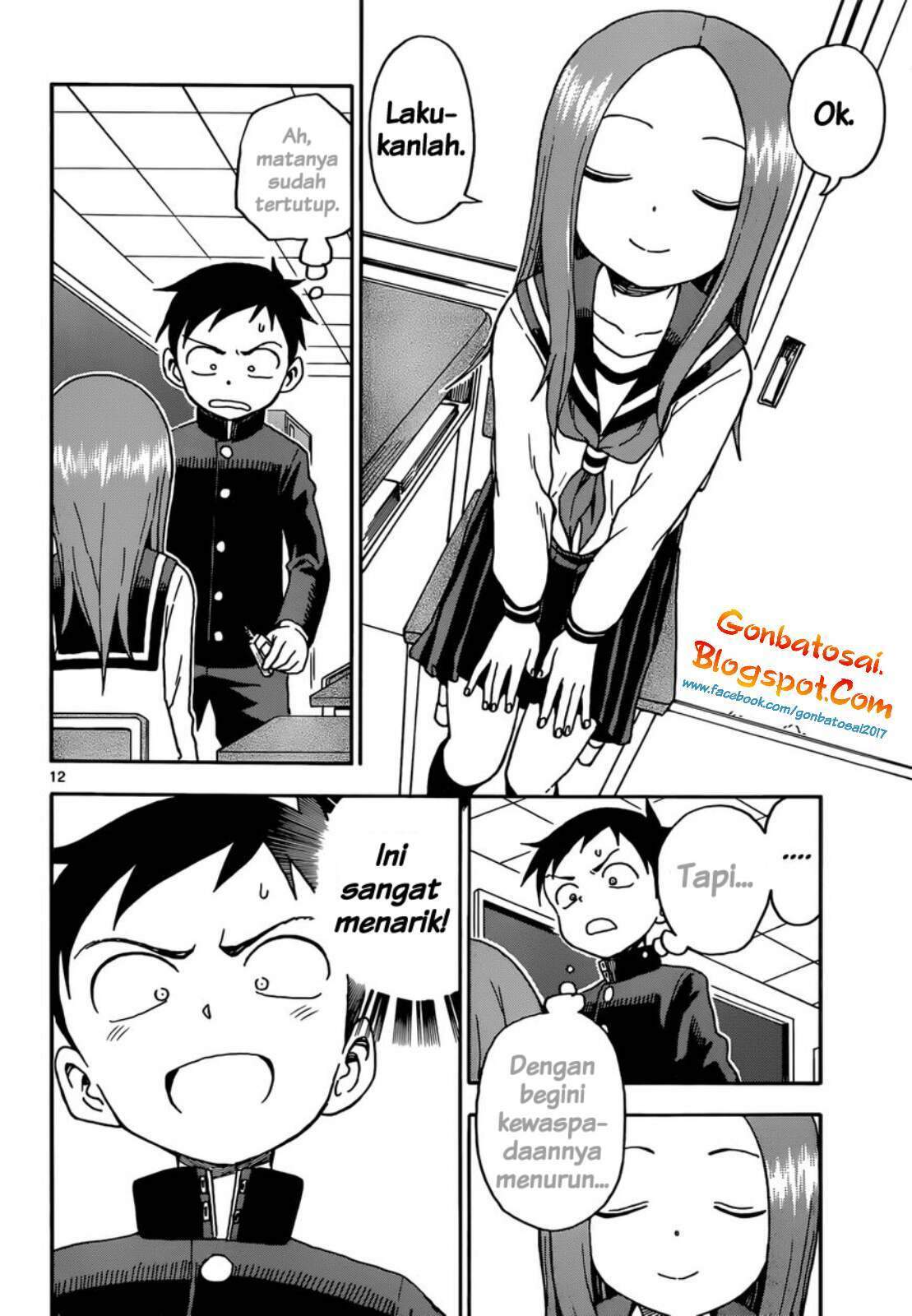 Karakai Jouzu no Takagi-san Chapter 56 Bahasa Indonesia