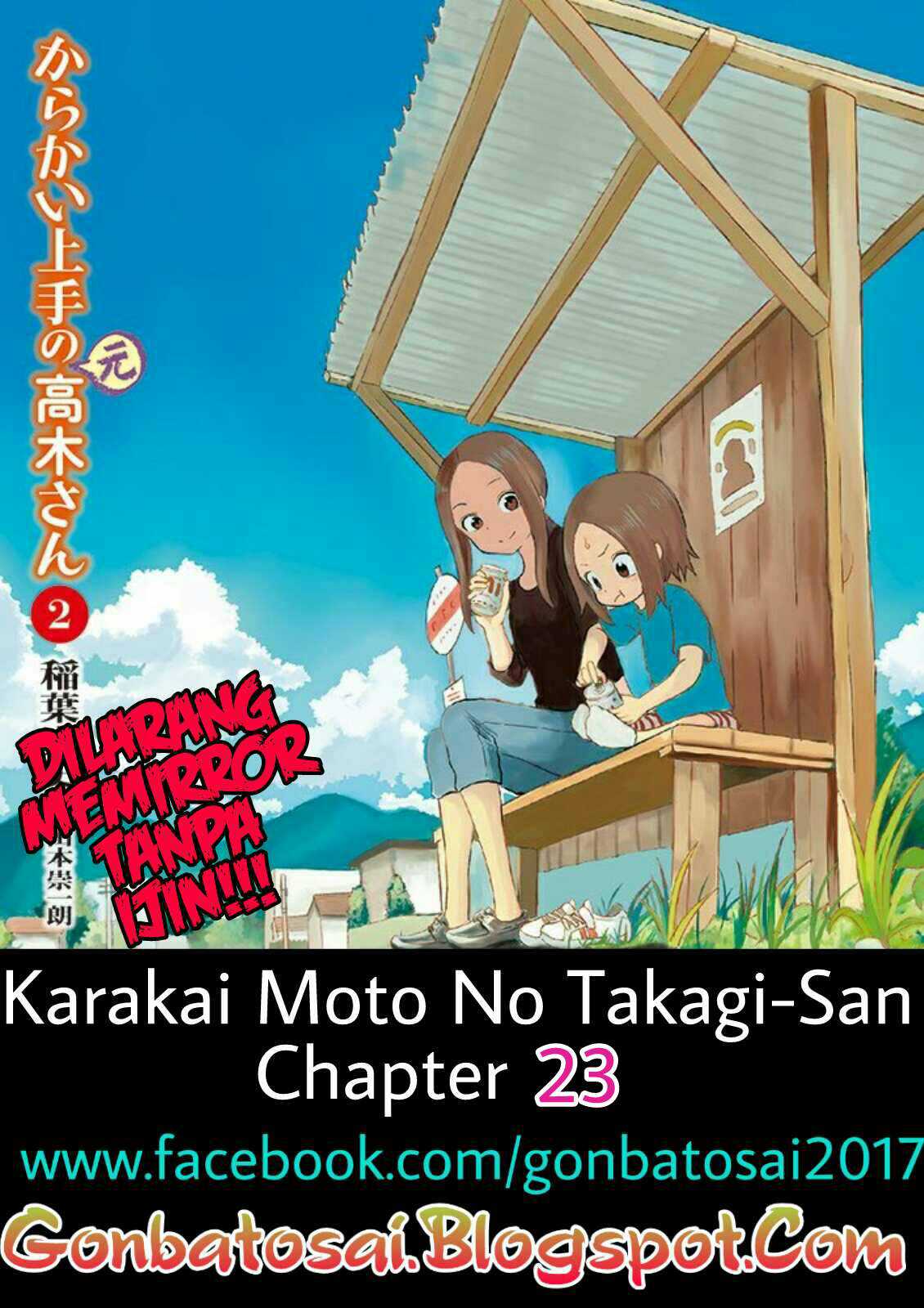 Karakai Jouzu no (Moto) Takagi-san Chapter 23 Bahasa Indonesia