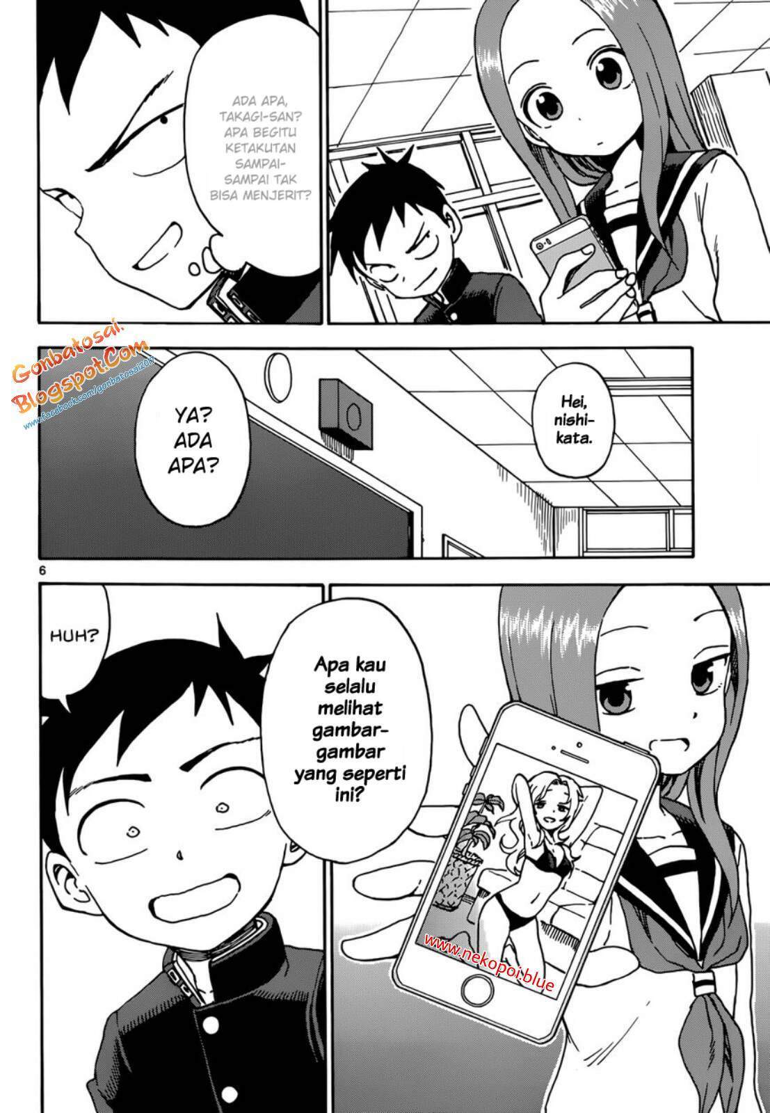 Karakai Jouzu no Takagi-san Chapter 43 Bahasa Indonesia