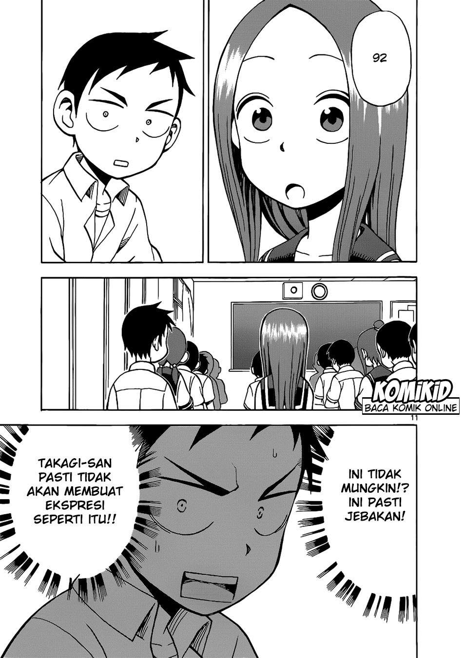 Karakai Jouzu no Takagi-san Chapter 12 Bahasa Indonesia