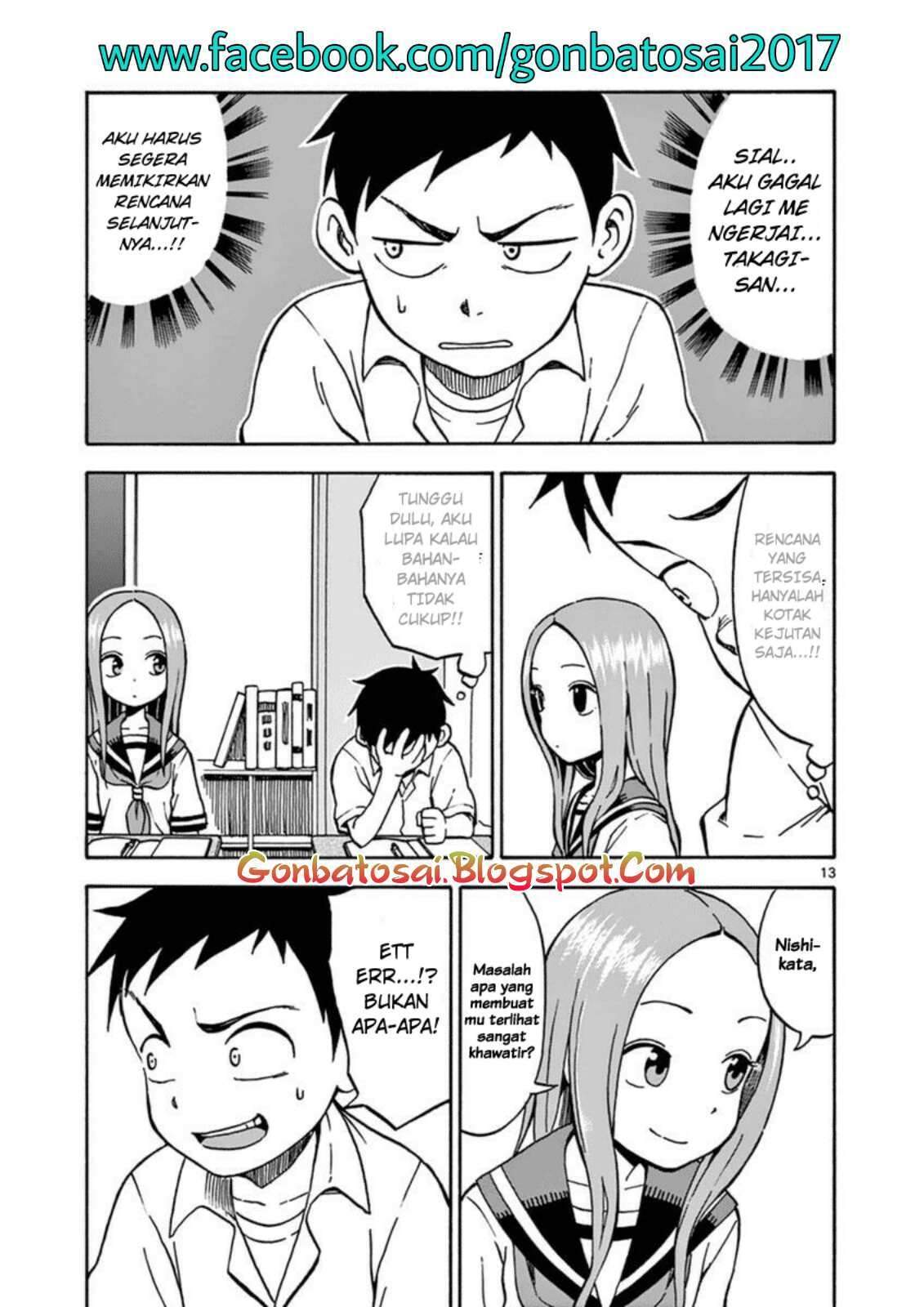 Karakai Jouzu no Takagi-san Chapter 22 Bahasa Indonesia