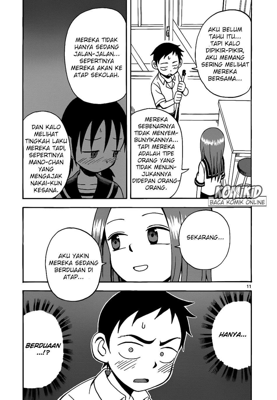 Karakai Jouzu no Takagi-san Chapter 14 Bahasa Indonesia