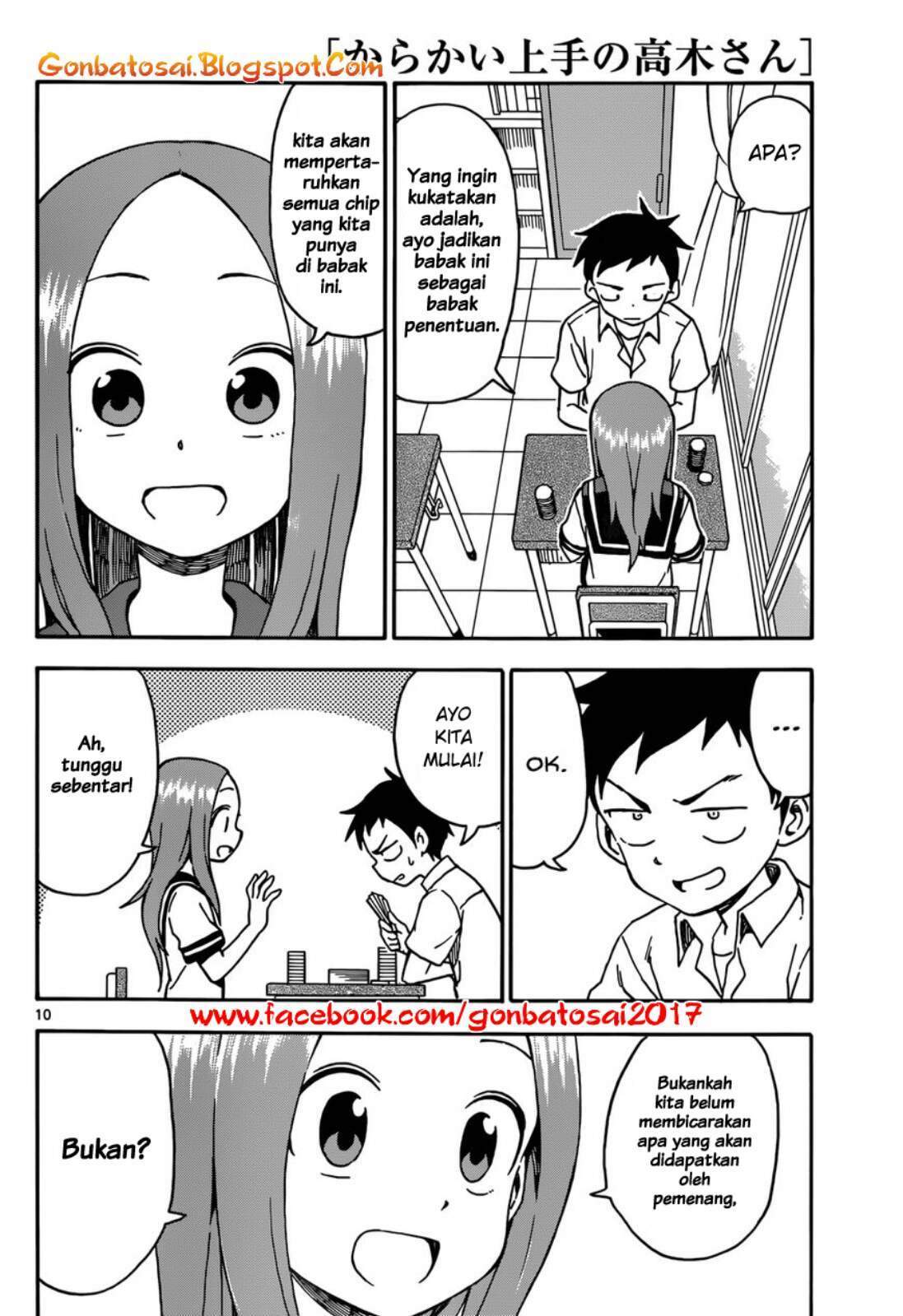 Karakai Jouzu no Takagi-san Chapter 33 Bahasa Indonesia